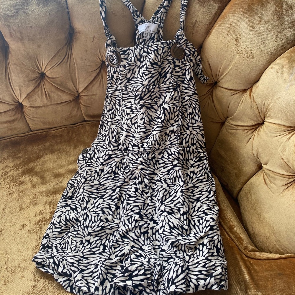 Patterned overalls!